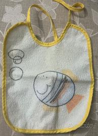 Bavaglino neonato/bambino in tessuto