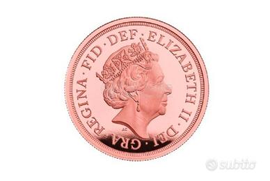 Moneta Sterlina in oro anno 2022 edizione speciale