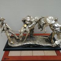 🐎Scultura Western – Cowboy e Cavalli Firmata A. S