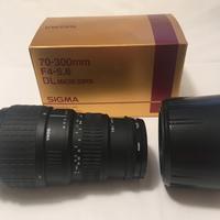 Obiettivo Sigma DL 70-300 zoom Nikon