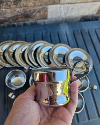 Tazzine da caffe in acciaio inox Jolly