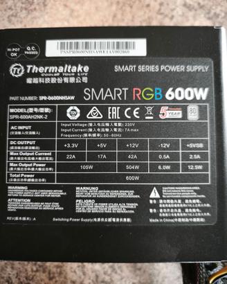 Alimentatore PC Thermaltake Silent Purepower 600W