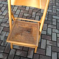 sedia di legno richiudibile