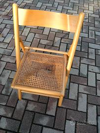 sedia di legno richiudibile