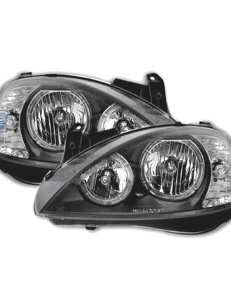 FARI PER OPEL CORSA C 00-06 ANGEL EYES FONDO NERO 