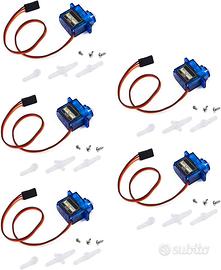 5 Micro Servomotori 9G per RC, Arduino, Raspberry