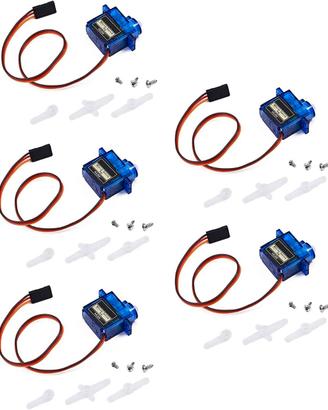 5 Micro Servomotori 9G per RC, Arduino, Raspberry