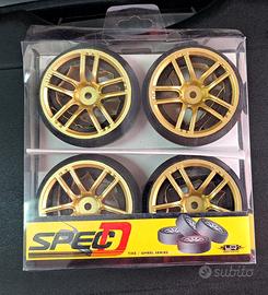 Treno completo ruote DSpec Yeah Racing 1/10