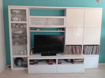 Mobile Soggiorno Bianco – 3 Metri – Con Vano TV