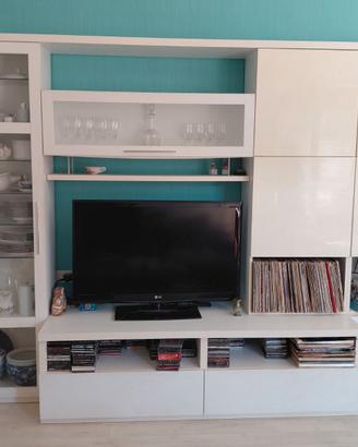 Mobile Soggiorno Bianco – 3 Metri – Con Vano TV