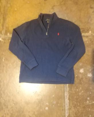 Polo Ralph Lauren originale felpa quarter zip L 14