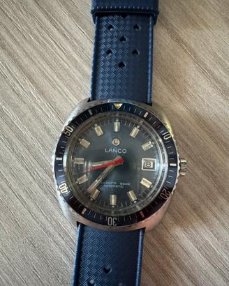 Lanco seaborn 3000 diver orologio vintage swiss