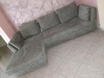 Divano Grigio Chateau D'Ax 2 posti e ChaiseLongue 