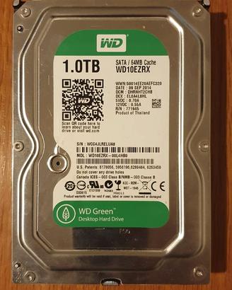 Hard disk 3.5 " Westen Digital 1tb sata