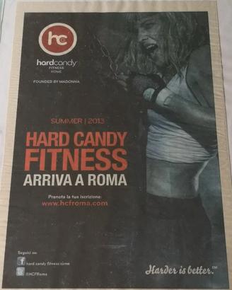 Madonna Hard Candy Fitness Poster HCF Roma