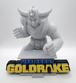 Ufo Robot Goldrake Busto Anime Statua Busto 3D