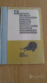 Claas ROLLANT 62 catalogo parti ricambio
