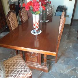 tavolo rettangolare camera da pranzo anni 70