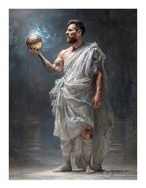 Stampa fine Art Giclee' Messi 