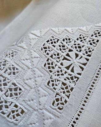 Completo letto matrimoniale in puro lino 