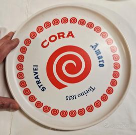 coppia vassoi vintage cora epoca
