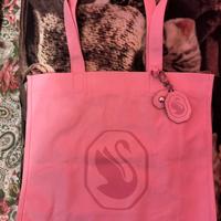 Swarovski Tote bag Rosa+ Portachiavi Charm Cigno