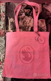 Swarovski Tote bag Rosa+ Portachiavi Charm Cigno