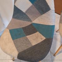 4 sedie da sala con rivestimento 