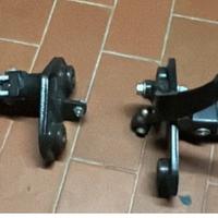 Coppia supporti pedana anteriori completi x  Honda