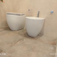 Vaso a terra + coprivaso + Bidet