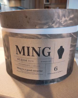 Set da tavola impilabile da 6 pezzi, Ming Muse