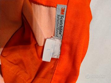 pantalone croce rossa arancione 