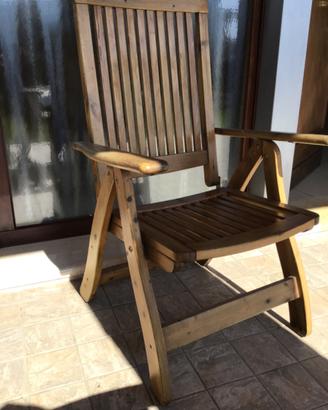 Sedie in legno  da esterno