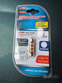 Lampadina Luce a Led Bianco a Siluro 43mm CanBus