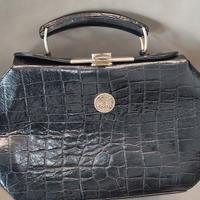 Renato Angi borsa a mano pelle marrone Vintage