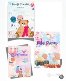 Inviti personalizzati per Baby Shower