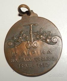 Medaglia l'Alpina 7° Anniversario 13-7-1930