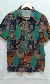 Camicia hawaiana manica corta da uomo vintage 