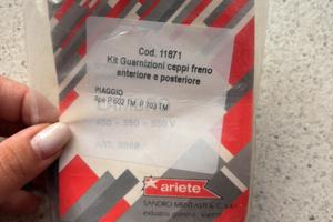 Kit Guarnizioni Ceppi Freno Ariete Cod. 11871