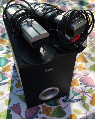 Home Theatre 2.1 con subwoofer Hercules tv, pc etc