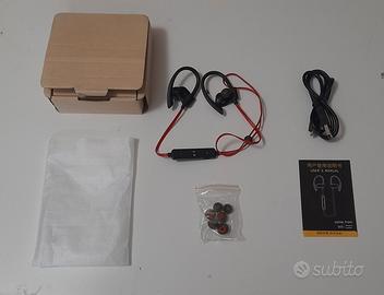 Auricolari bluetooth S56 con accessori e scatola
