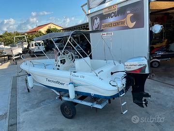 Barca open con motore 40/60 mercury