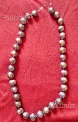 Collana in Perle Tahiti(nere) Barocche