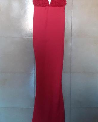 Abito rosso sirena elegante