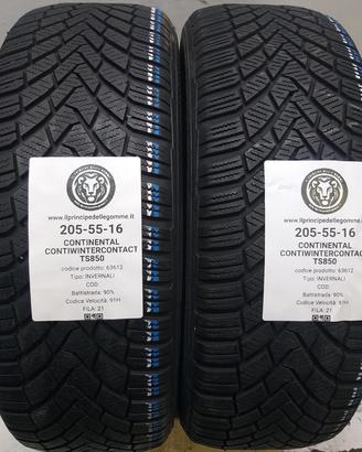 2 GOMME 205 55 16 CONTINENTAL A63612