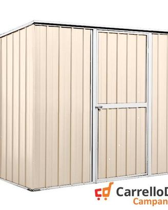 Casetta box giardino Acciaio 260x185cm avorio