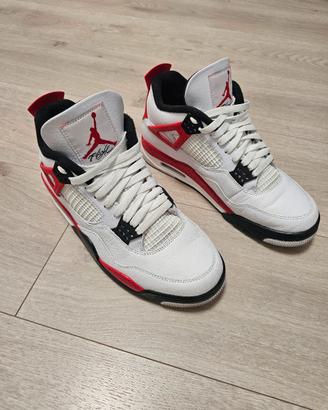 Nike Air Jordan 4 bl wh re, tg. 9 (42,5, originali