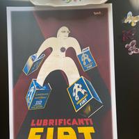 Poster vintage Fiat Nizzoli stampa quadro A3
