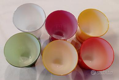 Bicchieri in vetro di Murano.