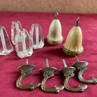 Fiocchi e ganci per tendoni vintage anni 50-60